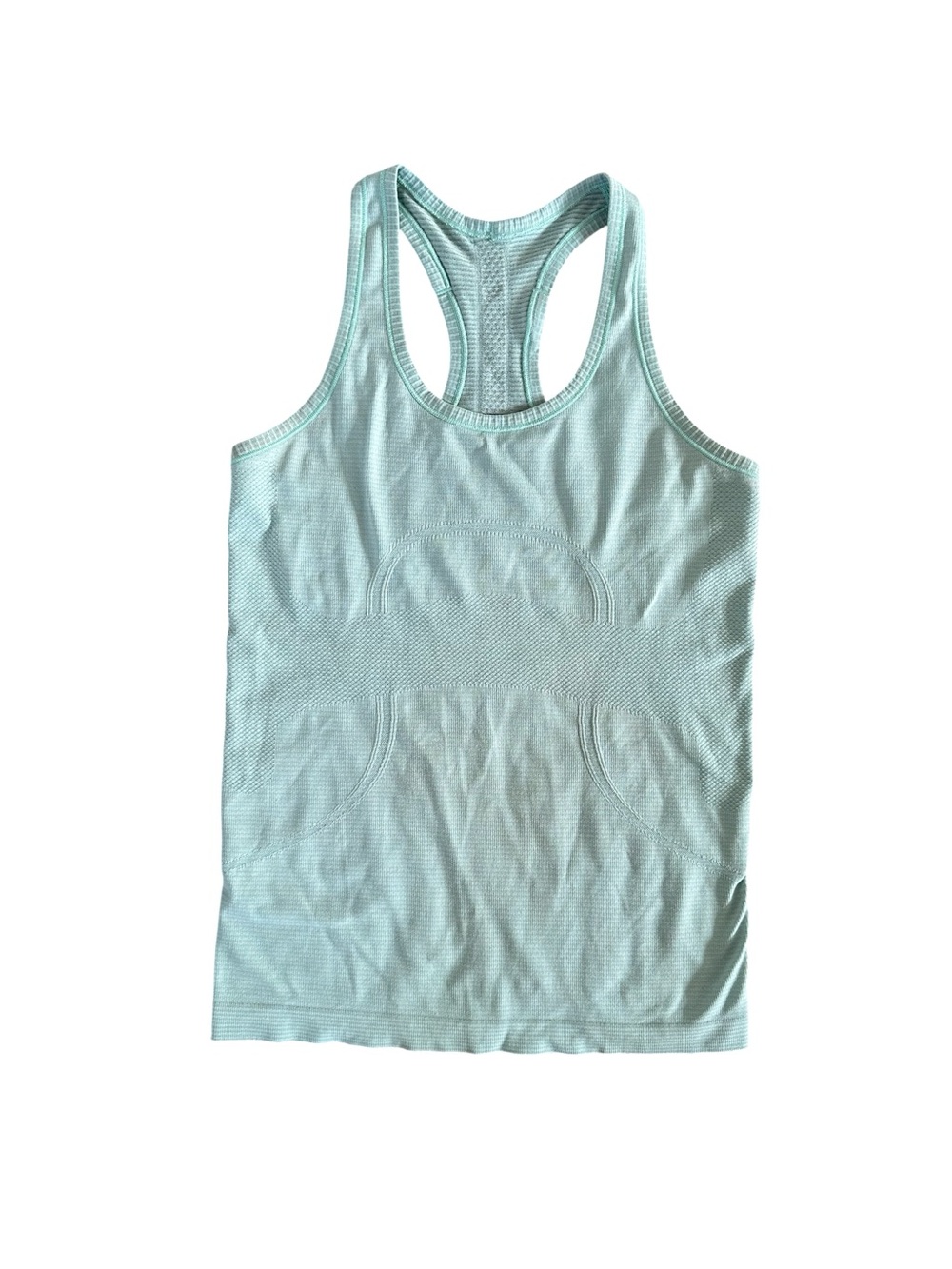 lululemon athletica light aqua racerback tank top